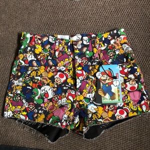 Levi’s x Super Mario collab 501 high rise shorts